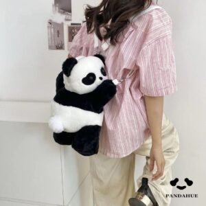 Red Panda Plush Double-Shoulder Multi-Functional Backpack