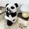 Red Panda Plush Double-Shoulder Multi-Functional Backpack