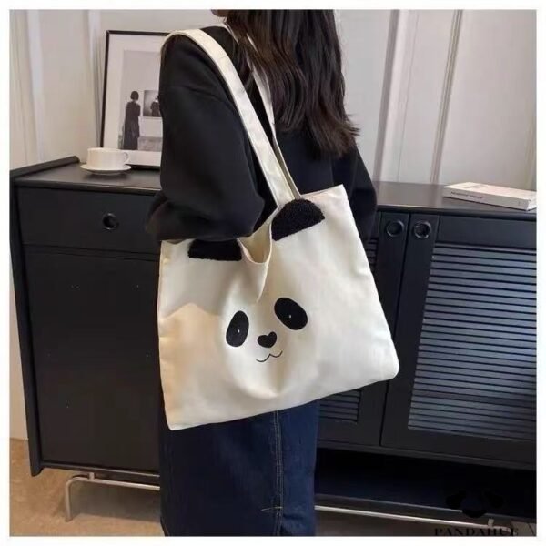 WechatIMG128_1 Panda Canvas Single-Shoulder Bag