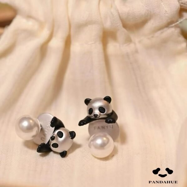 WechatIMG131_1 Stylish Panda Stud Earrings