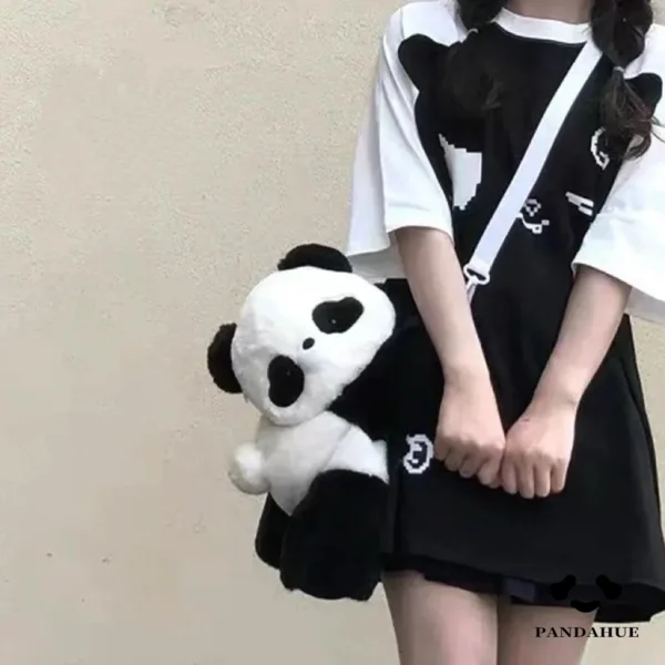 熊猫书包-2-1 Panda Versatile Plush Bag