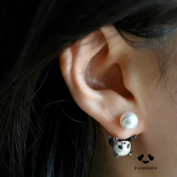 Stylish Panda Stud Earrings