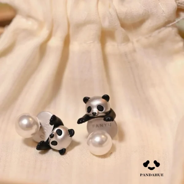 Stylish Panda Stud Earrings