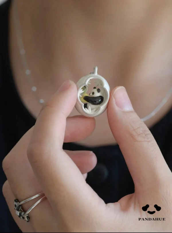 熊猫项链-2 Original Handmade Panda Necklace