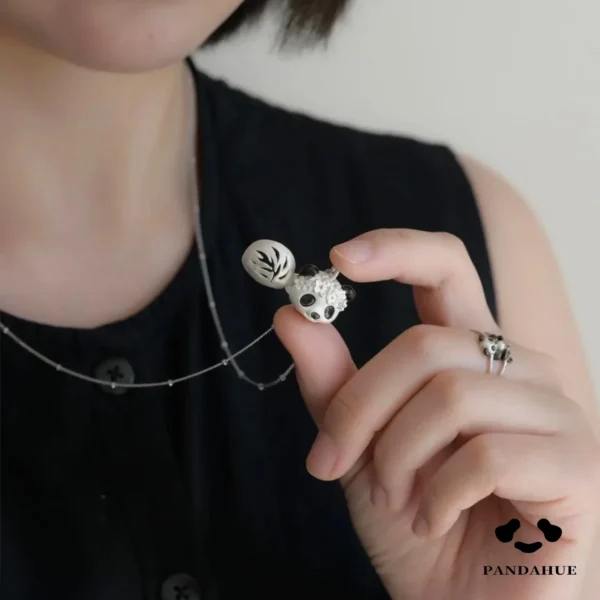 熊猫项链-4-1 Original Handmade Necklace